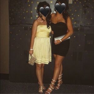 BCBG MAXAZRIA - Strapless Pale Yellow Dress - 02